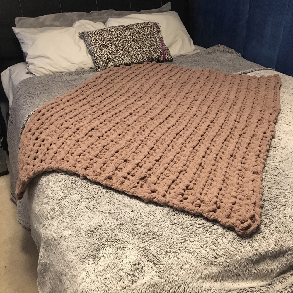 Handmade Chunky Crochet Blanket